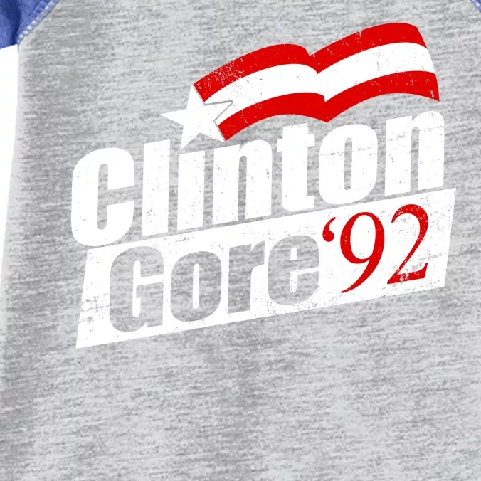 Retro Clinton Gore 1992 Election Infant Baby Jersey Bodysuit