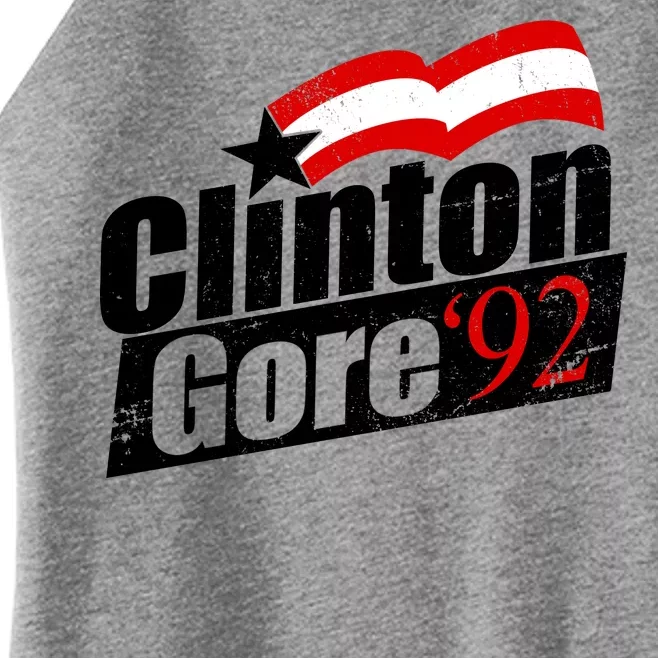 Retro Clinton Gore 1992 Election Women’s Perfect Tri Rocker Tank