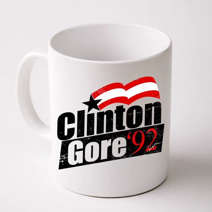 Retro Clinton Gore 1992 Election Front & Back Coffee Mug