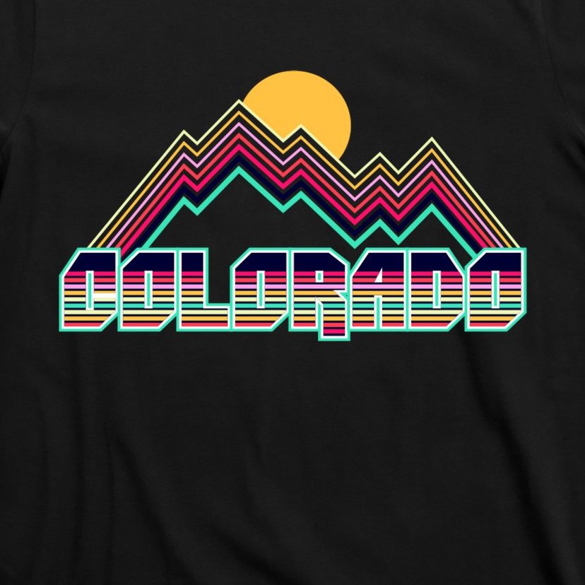 Retro Colorado Mountain Logo T-Shirt