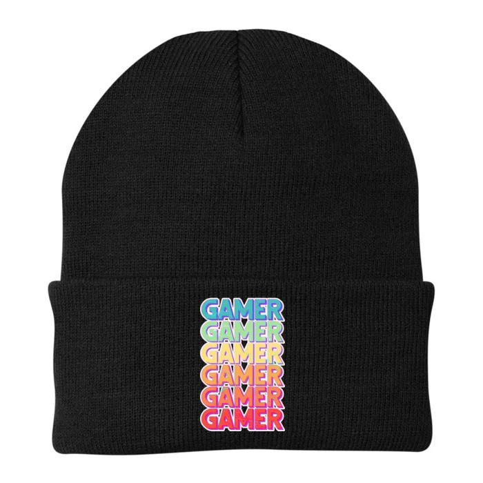 Retro Colorful Gamer Knit Cap Winter Beanie