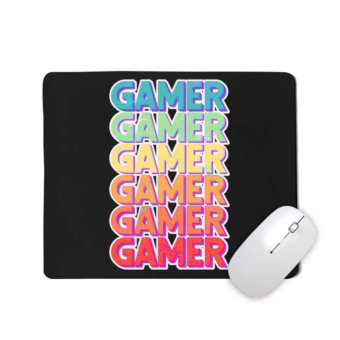 Retro Colorful Gamer Mousepad