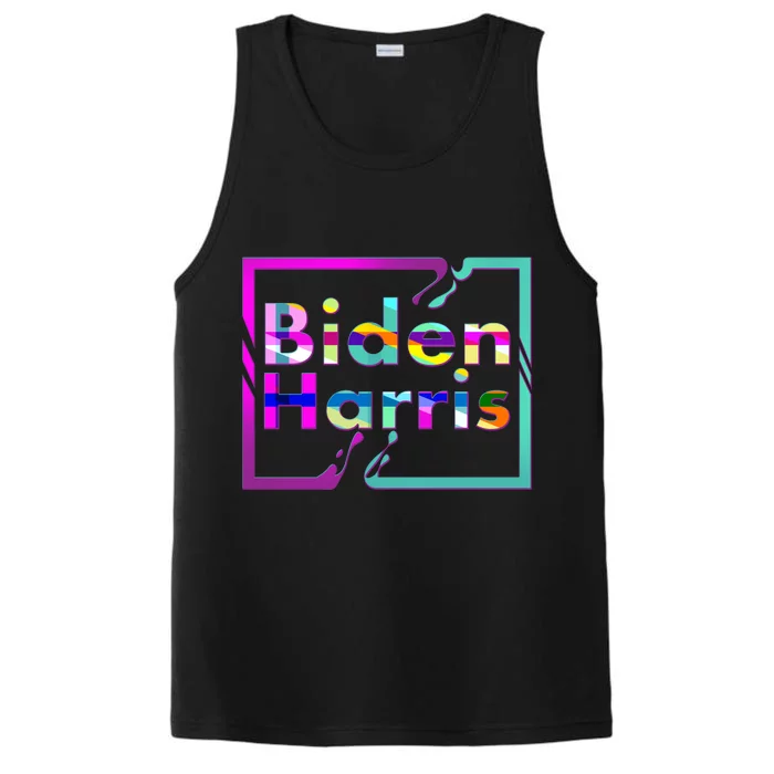 Retro Colors Biden Harris Performance Tank