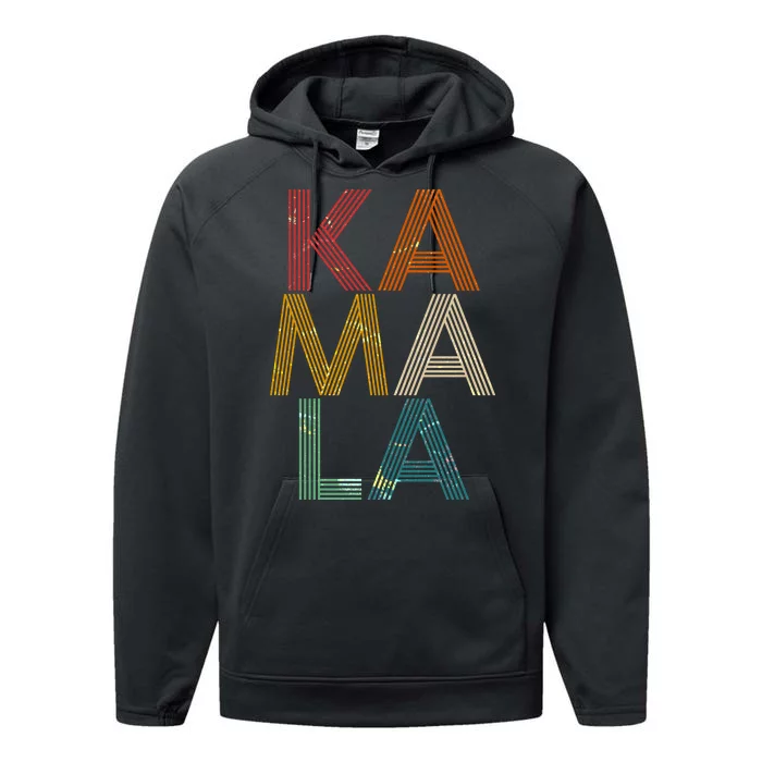 Retro Colors Kamala Performance Fleece Hoodie