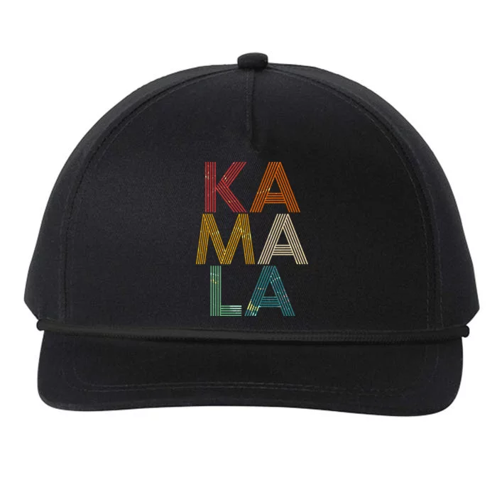 Retro Colors Kamala Snapback Five-Panel Rope Hat