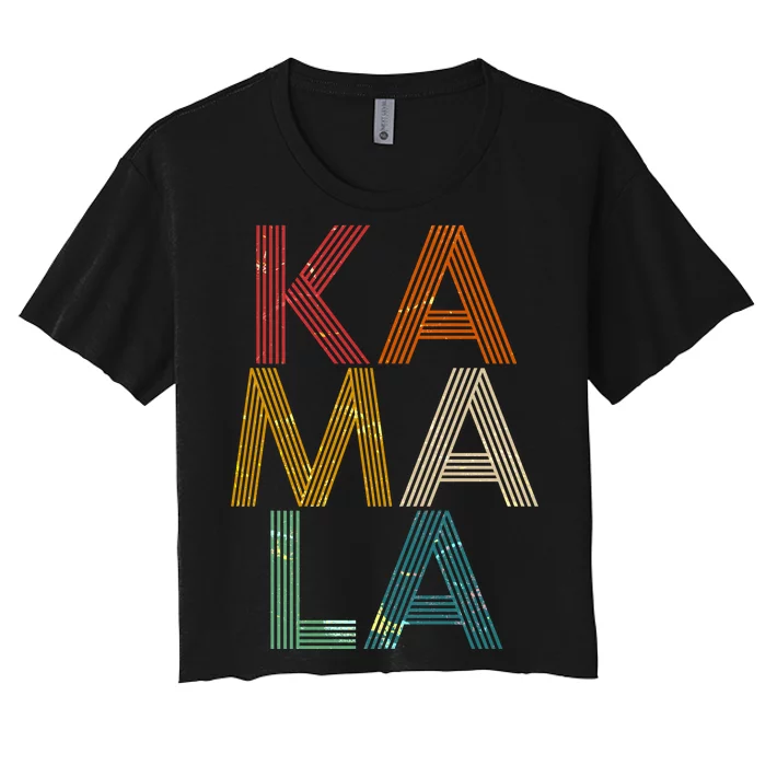 Retro Colors Kamala Women's Crop Top Tee