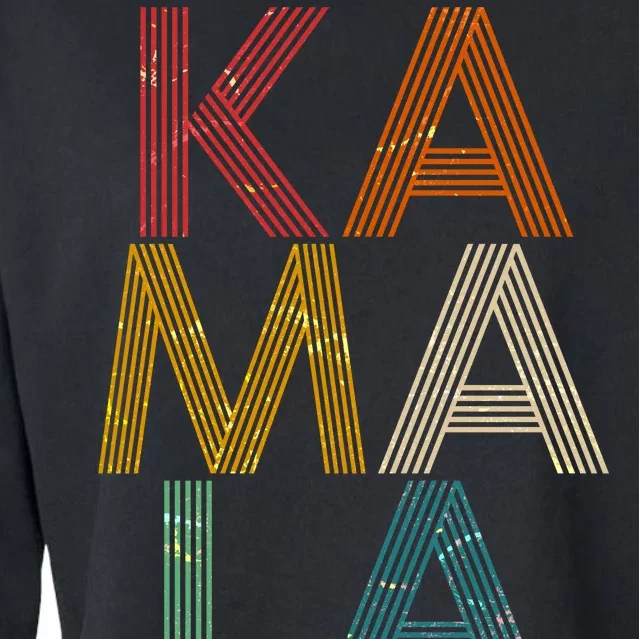 Retro Colors Kamala Cropped Pullover Crew