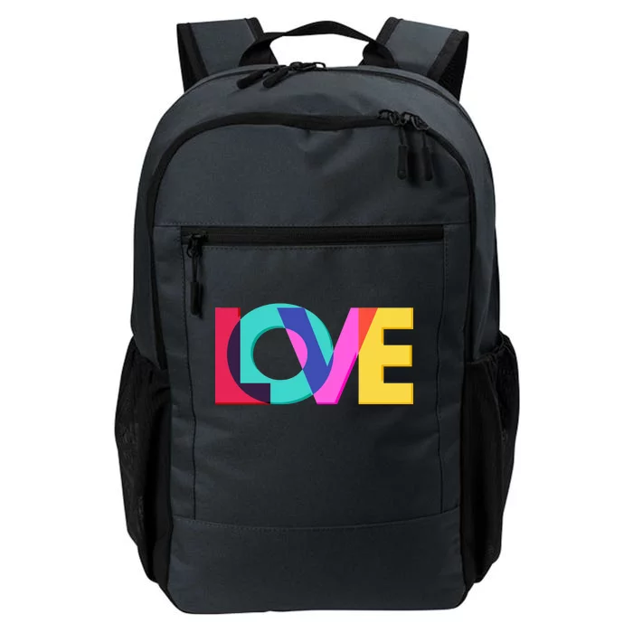 Retro Colors Love Daily Commute Backpack