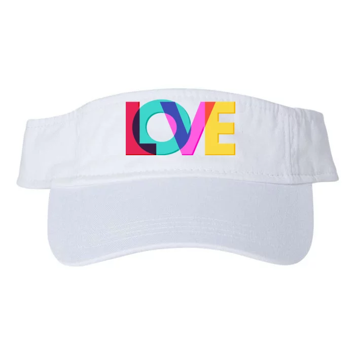 Retro Colors Love Valucap Bio-Washed Visor