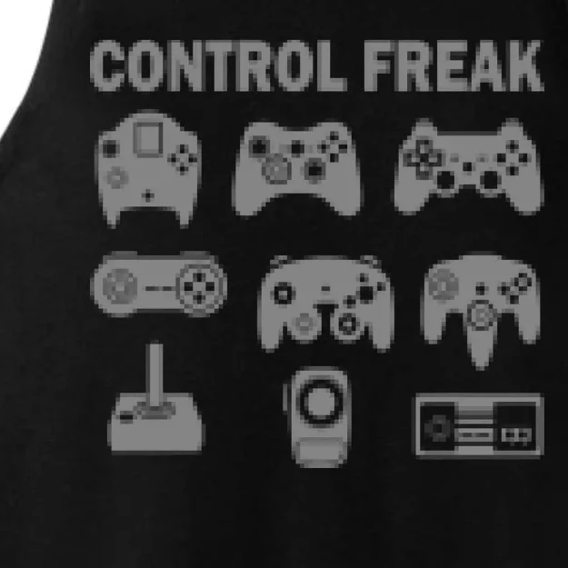 Retro Control Freak 8 Bit Gamer Ladies Tri-Blend Wicking Tank