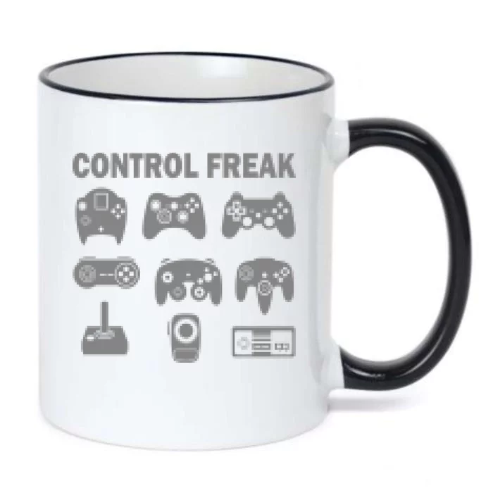 Retro Control Freak 8 Bit Gamer Black Color Changing Mug