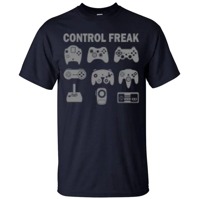 Retro Control Freak 8 Bit Gamer Tall T-Shirt