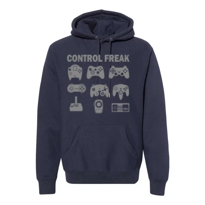 Retro Control Freak 8 Bit Gamer Premium Hoodie