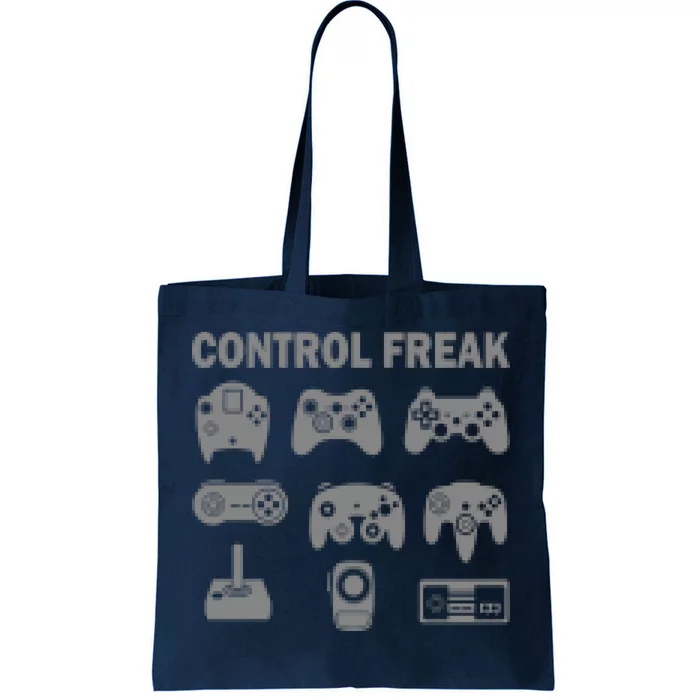 Retro Control Freak 8 Bit Gamer Tote Bag