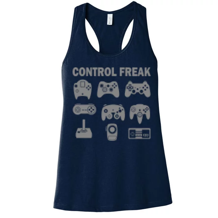 Retro Control Freak 8 Bit Gamer Women's Racerback Tank