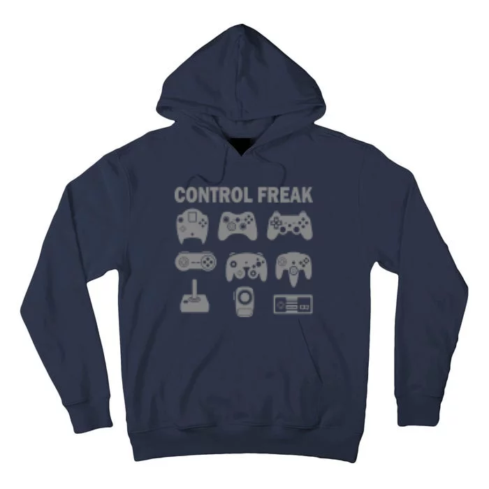 Retro Control Freak 8 Bit Gamer Tall Hoodie