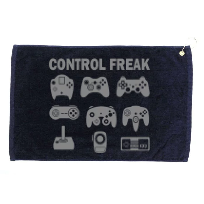 Retro Control Freak 8 Bit Gamer Grommeted Golf Towel