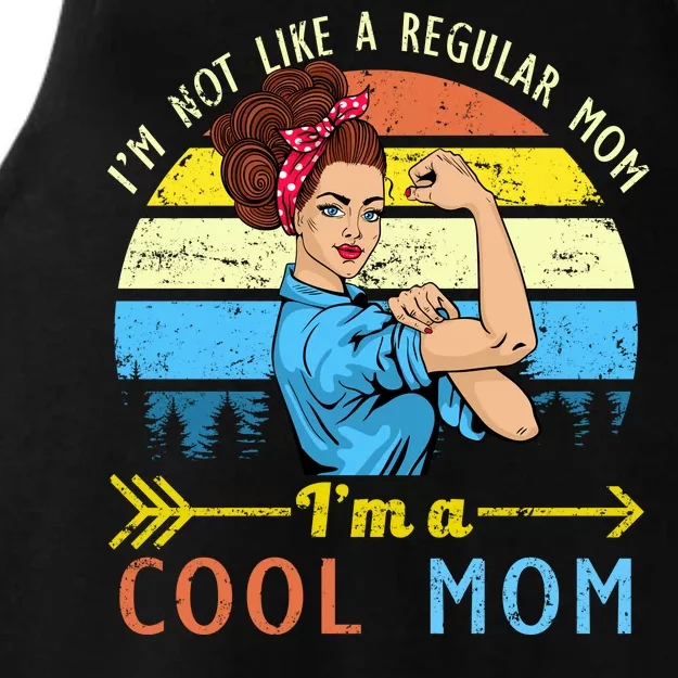 Retro Cool Mom Ladies Tri-Blend Wicking Tank