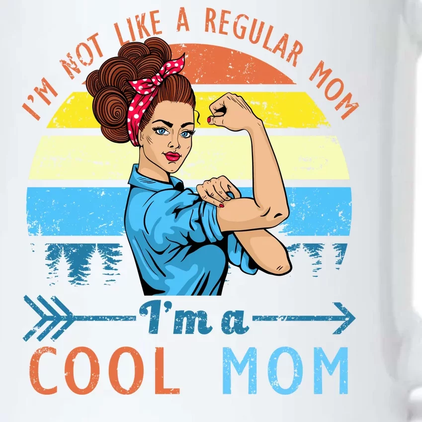 Retro Cool Mom Black Color Changing Mug