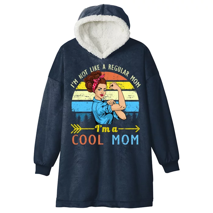 Retro Cool Mom Hooded Wearable Blanket