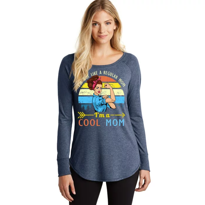 Retro Cool Mom Women's Perfect Tri Tunic Long Sleeve Shirt