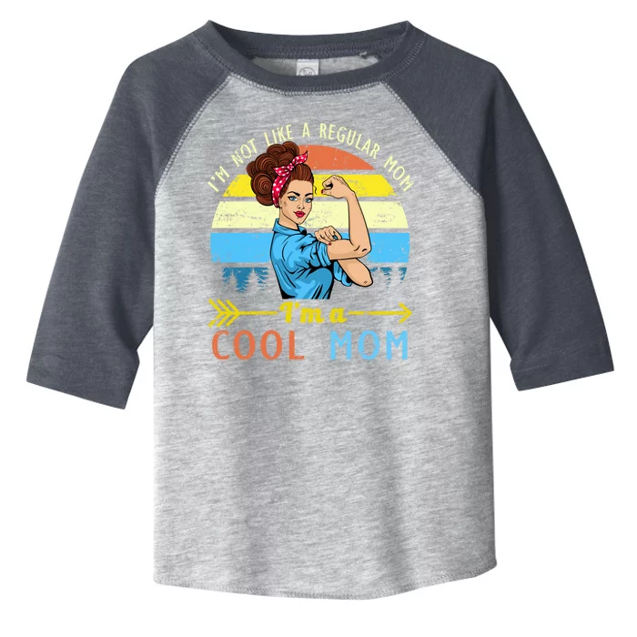 Retro Cool Mom Toddler Fine Jersey T-Shirt