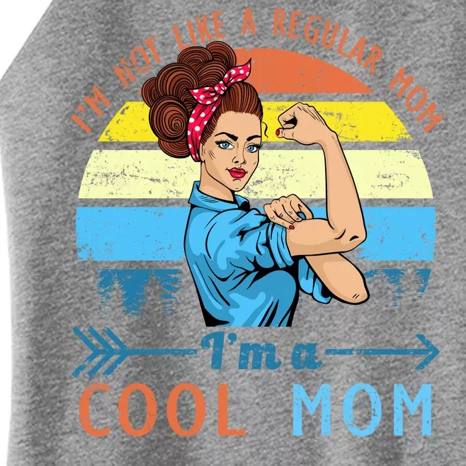 Retro Cool Mom Women’s Perfect Tri Rocker Tank