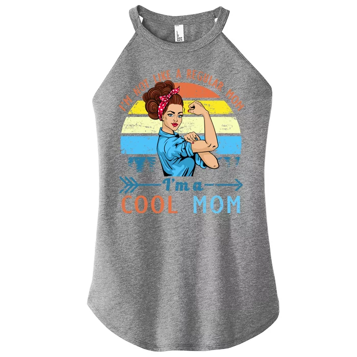 Retro Cool Mom Women’s Perfect Tri Rocker Tank