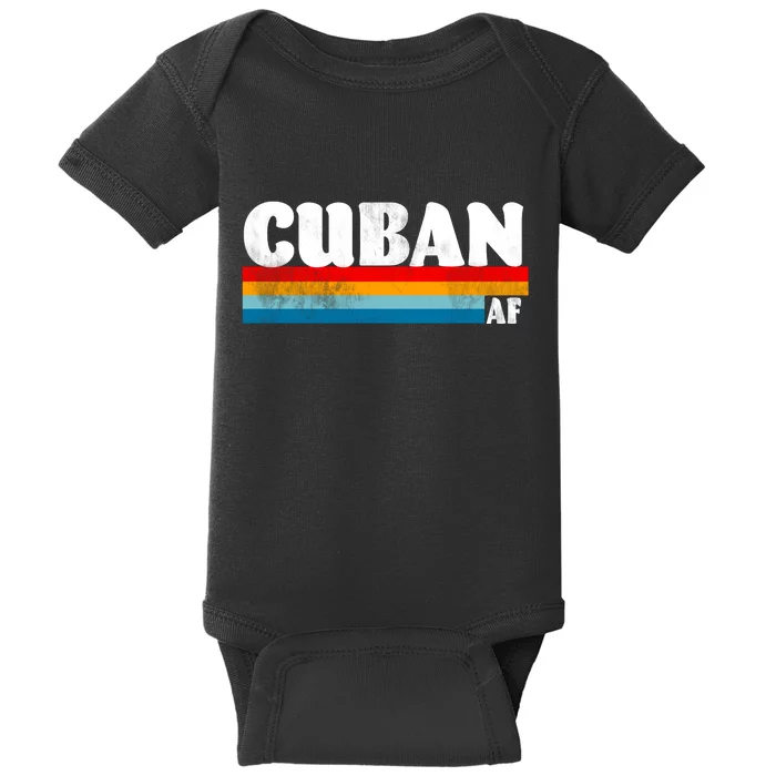 Retro Cuban AF Baby Bodysuit