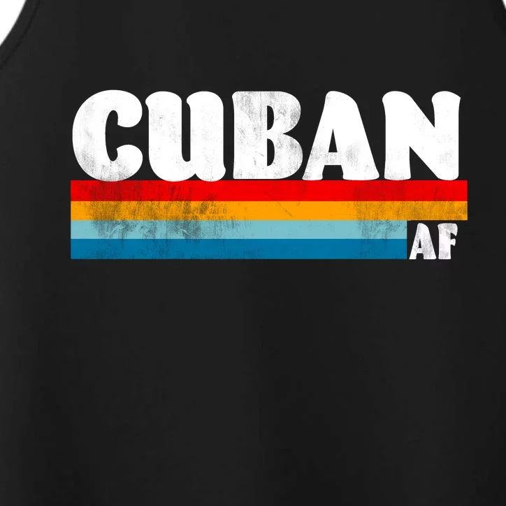 Retro Cuban AF Performance Tank