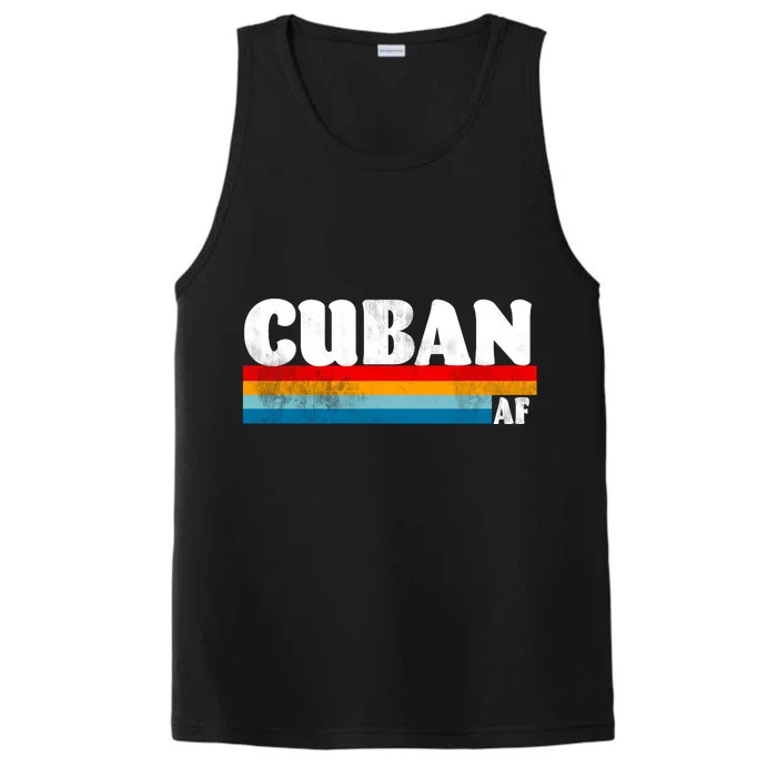 Retro Cuban AF Performance Tank