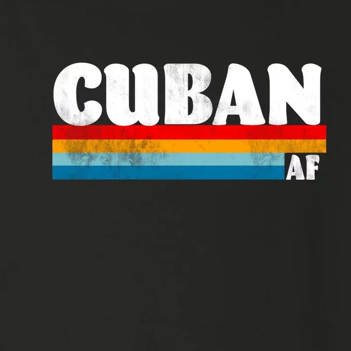 Retro Cuban AF Toddler Long Sleeve Shirt