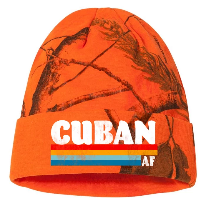 Retro Cuban AF Kati - 12in Camo Beanie