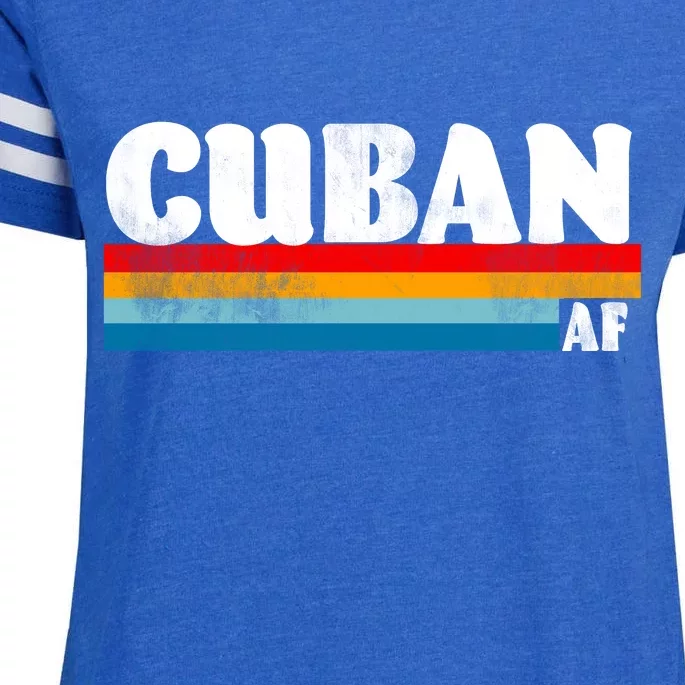 Retro Cuban AF Enza Ladies Jersey Football T-Shirt