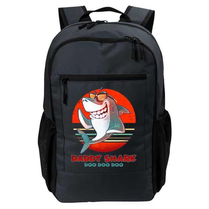 Retro Daddy Shark Doo Doo Doo Daily Commute Backpack