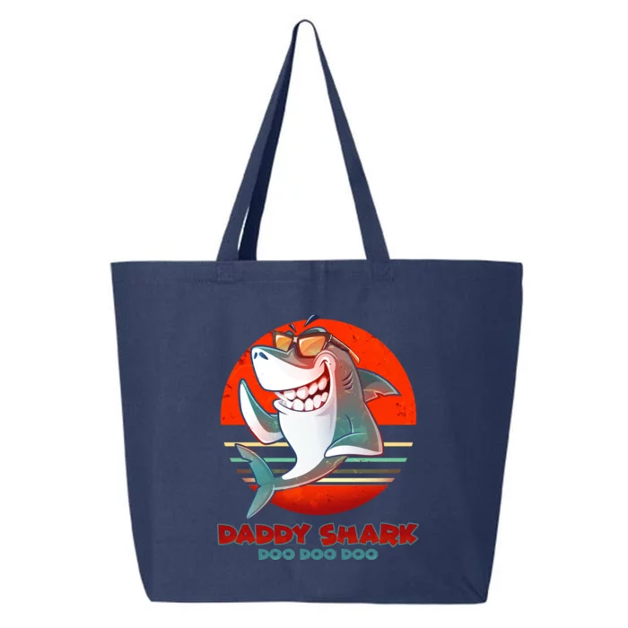 Retro Daddy Shark Doo Doo Doo 25L Jumbo Tote