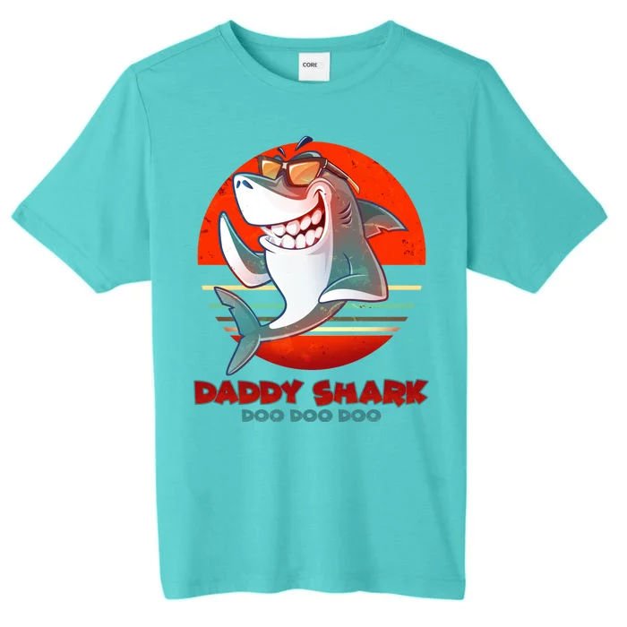 Retro Daddy Shark Doo Doo Doo ChromaSoft Performance T-Shirt