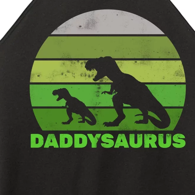 Retro Daddysaurus Women’s Perfect Tri Rocker Tank