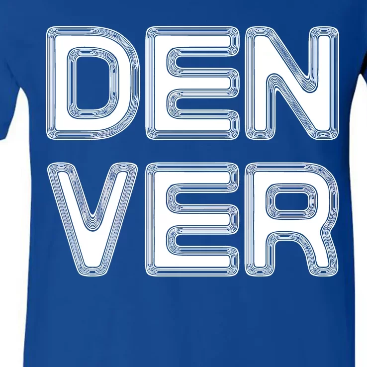 Retro Denver V-Neck T-Shirt