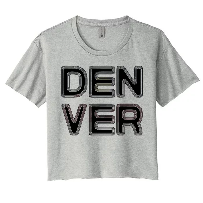 Retro Denver Women's Crop Top Tee