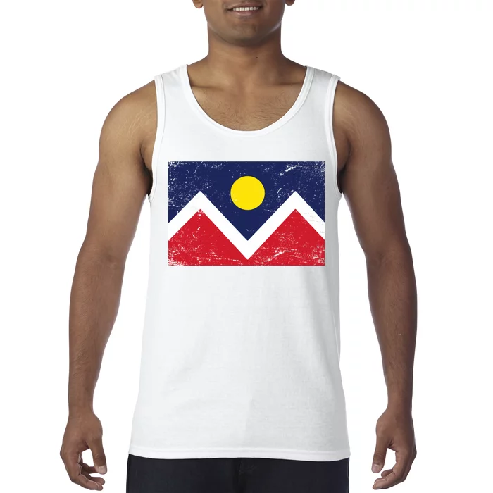 Retro Denver Colorado Flag Tank Top