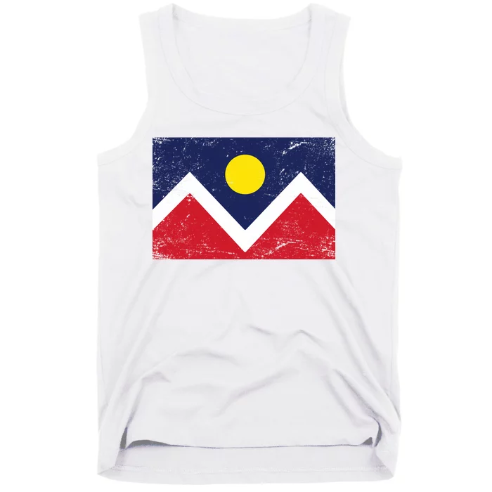 Retro Denver Colorado Flag Tank Top