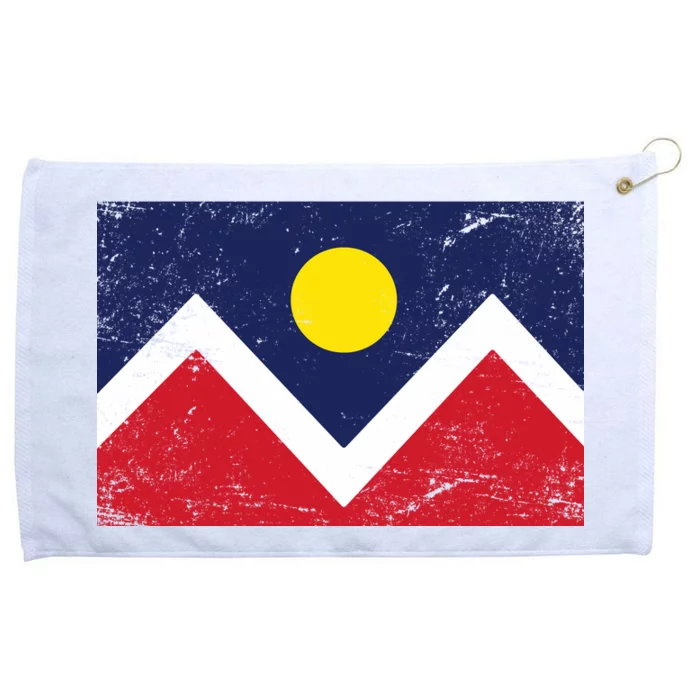 Retro Denver Colorado Flag Grommeted Golf Towel