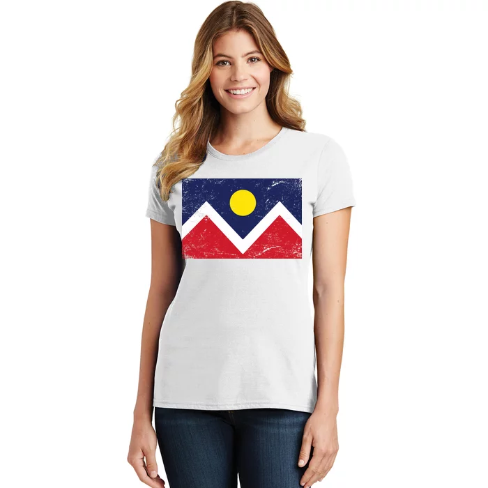 Retro Denver Colorado Flag Women's T-Shirt