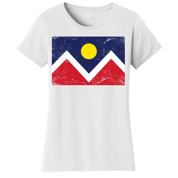 Retro Denver Colorado Flag Women's T-Shirt