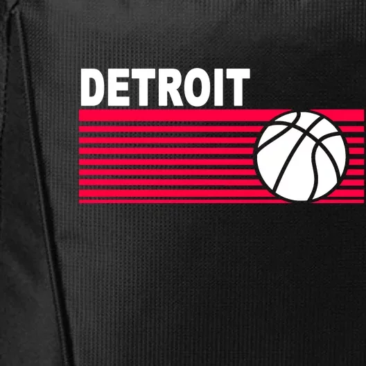 Retro Detroit Basketball Classic Logo City Backpack