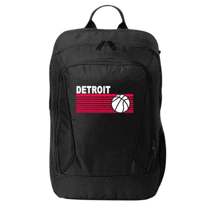 Retro Detroit Basketball Classic Logo City Backpack