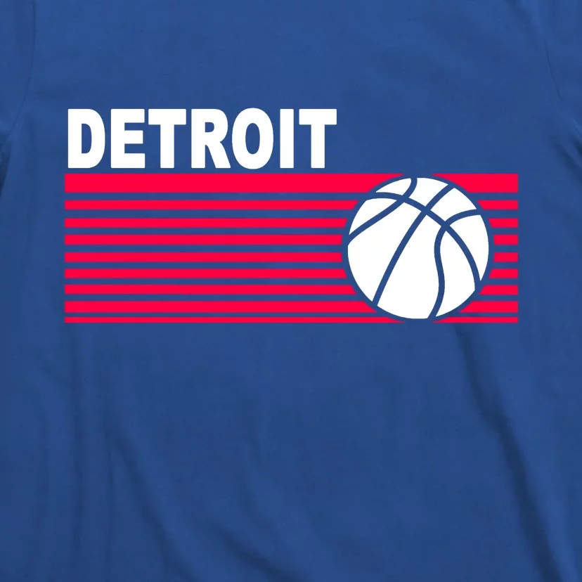 Retro Detroit Basketball Classic Logo T-Shirt