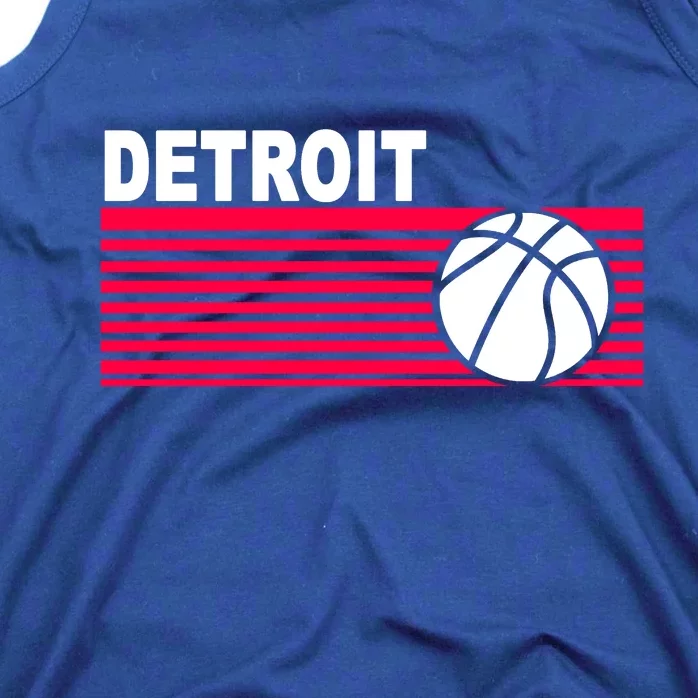 Retro Detroit Basketball Classic Logo Tank Top