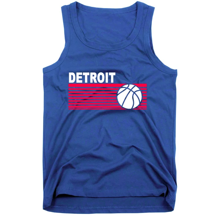 Retro Detroit Basketball Classic Logo Tank Top